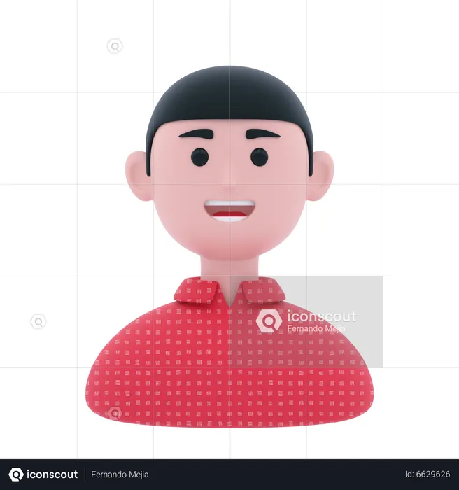 Stylish Man  3D Icon