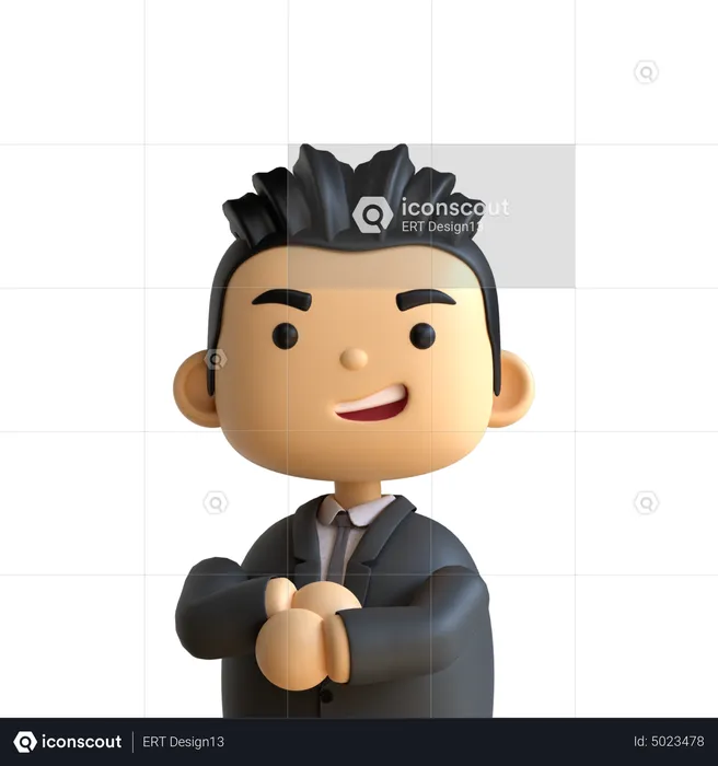 Stylist Businessman  3D Icon
