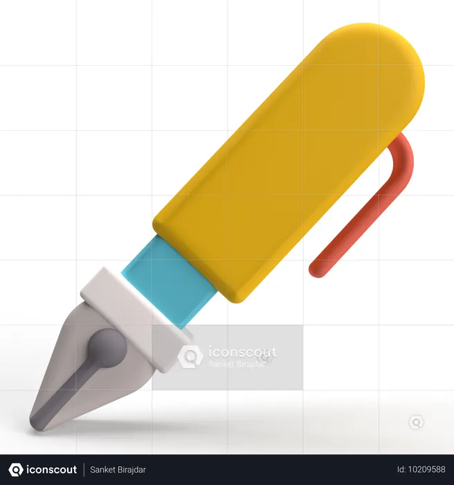 Stylo  3D Icon