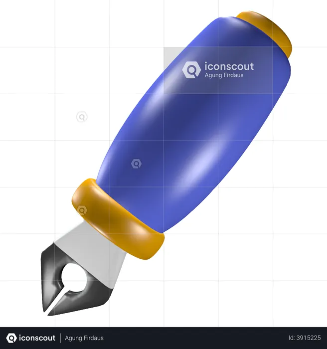 Stylo plume  3D Illustration