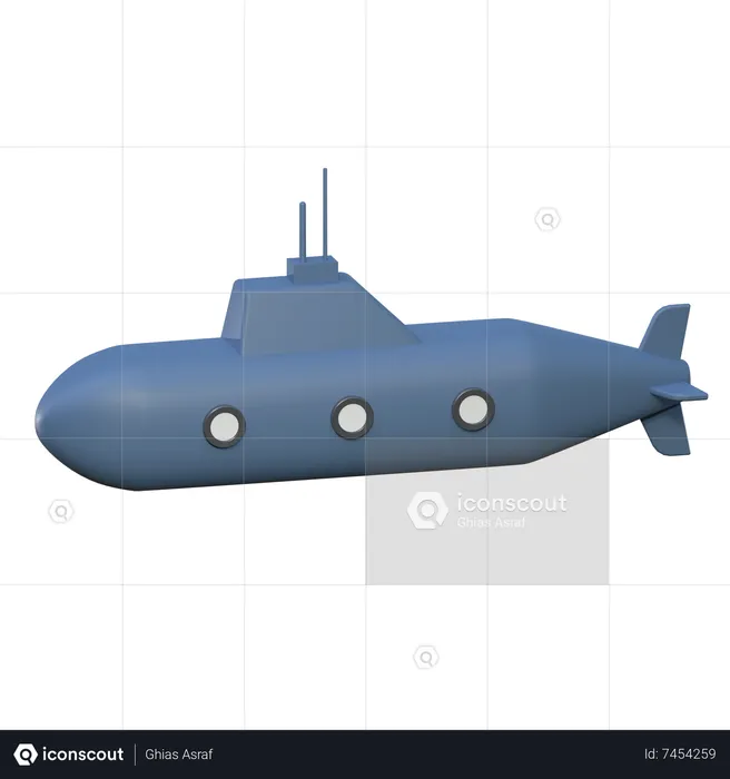 Sub Marine  3D Icon