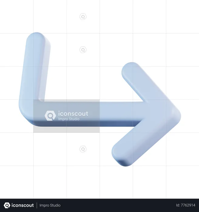 Flecha de subdirectorio  3D Icon