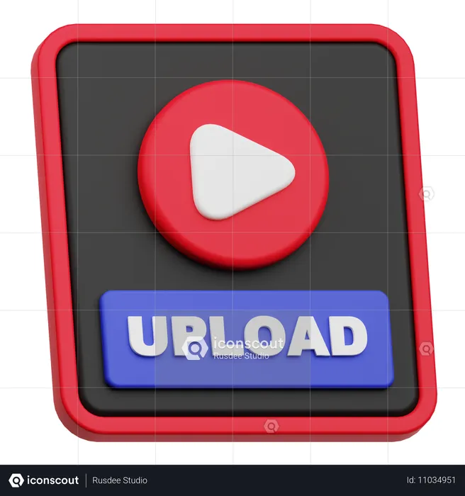 Subir vídeo  3D Icon