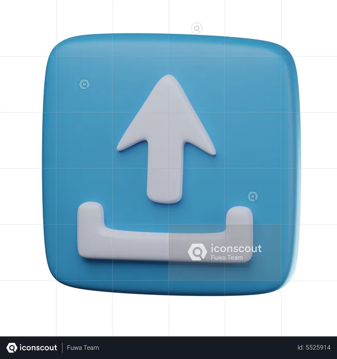 Subir  3D Icon