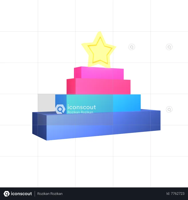 Elevar a mismo nivel  3D Icon