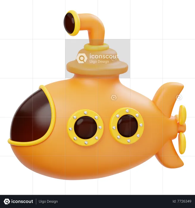 Submarine  3D Icon