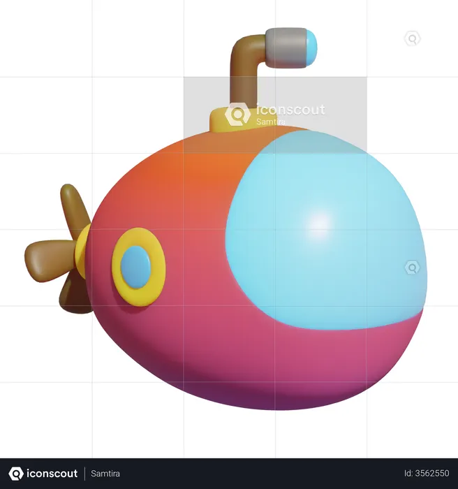 Submarine  3D Icon