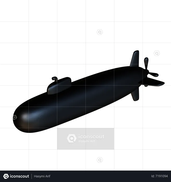 Submarino  3D Icon