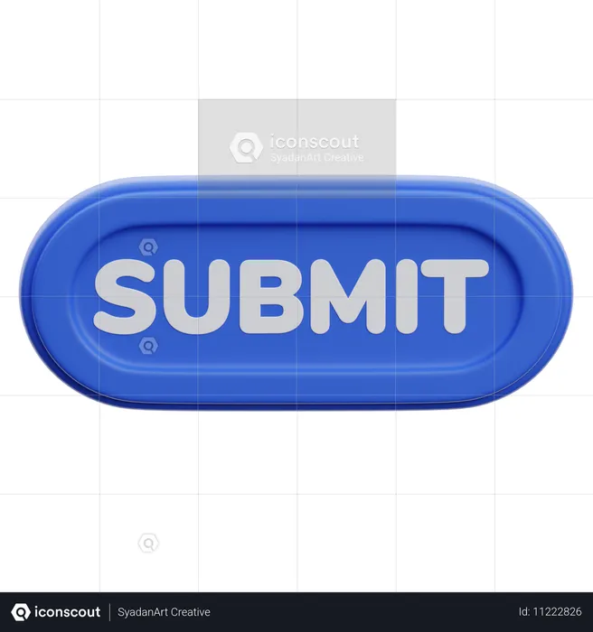 Submit Button  3D Icon