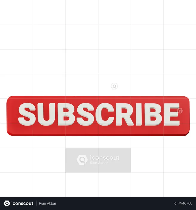 Subscribe  3D Icon