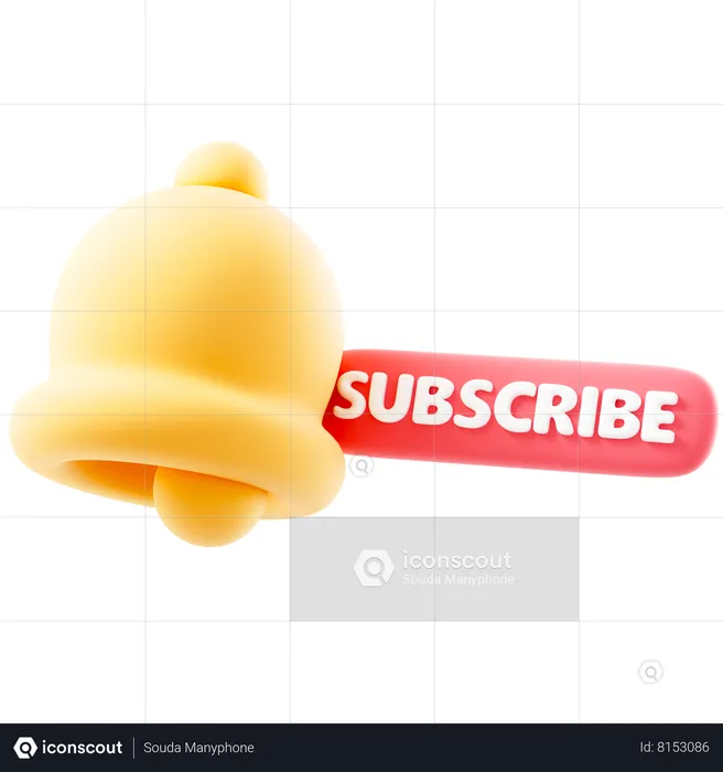 Subscribe Bell  3D Icon