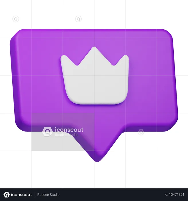 Subscriber Chat  3D Icon