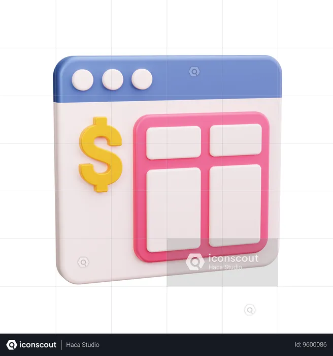 Subscription Model  3D Icon