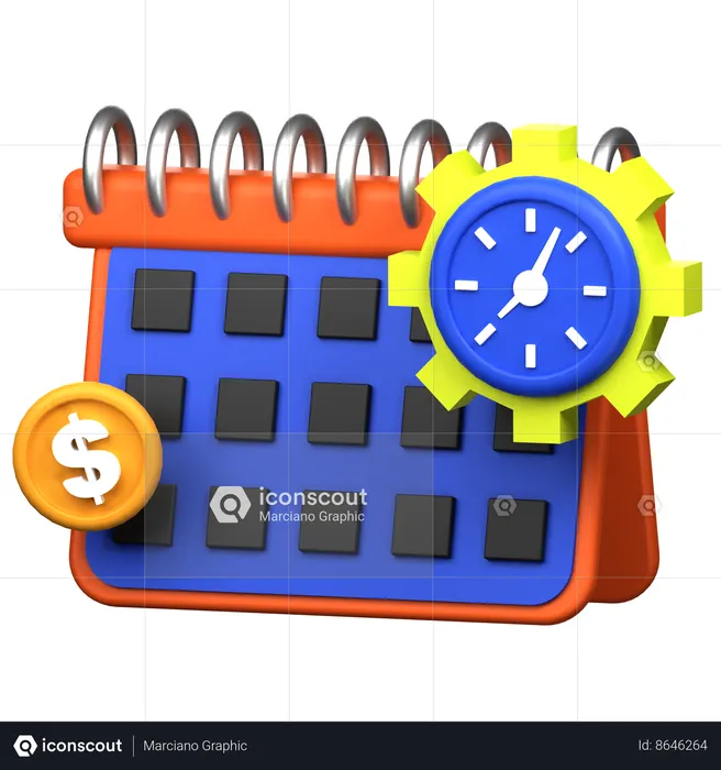 Subscription Time  3D Icon