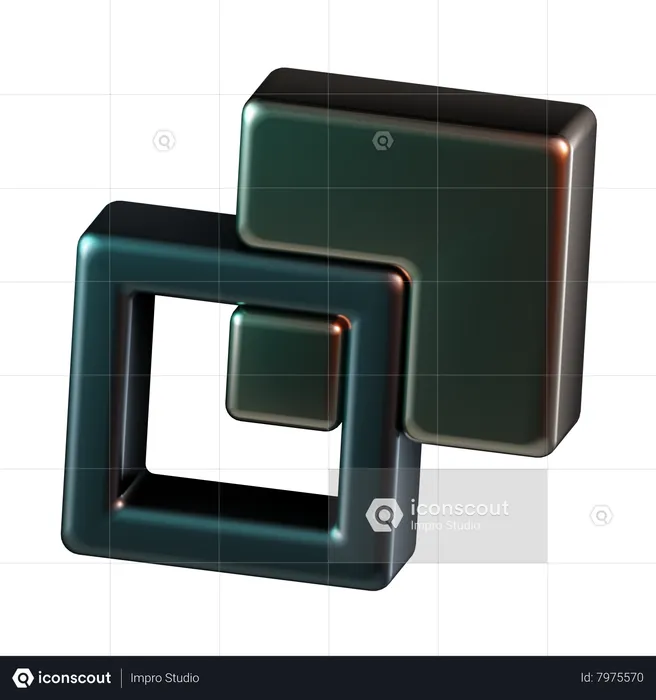 Substract  3D Icon