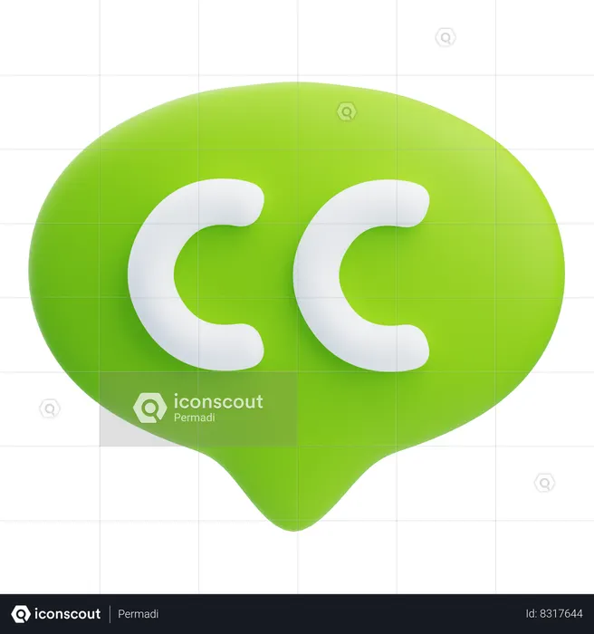 Subtitles  3D Icon