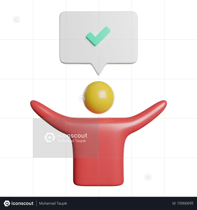 Succès  3D Icon