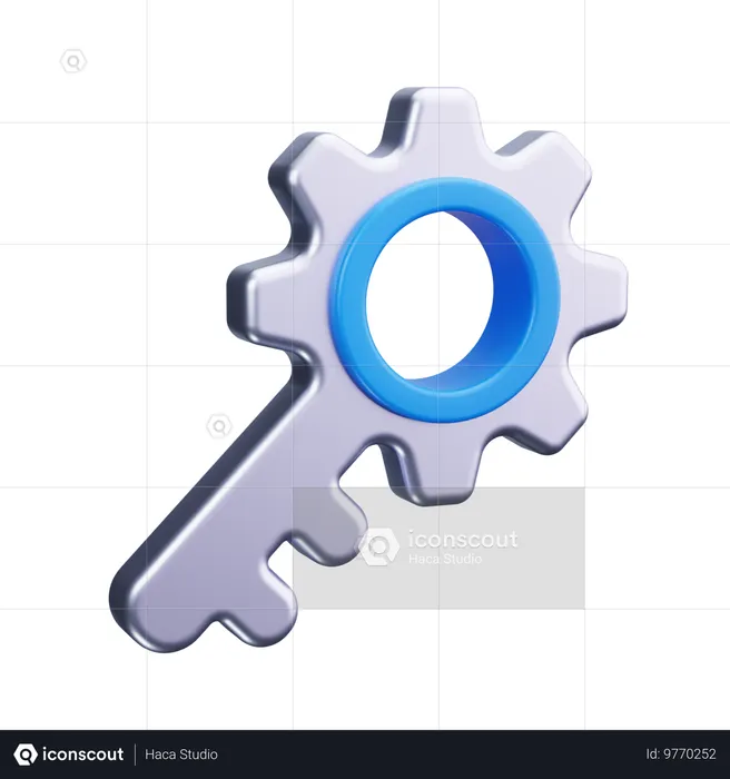 Success Key  3D Icon