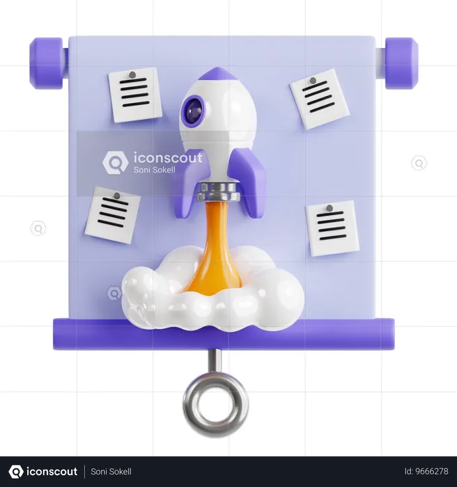 Successful Presentation  3D Icon
