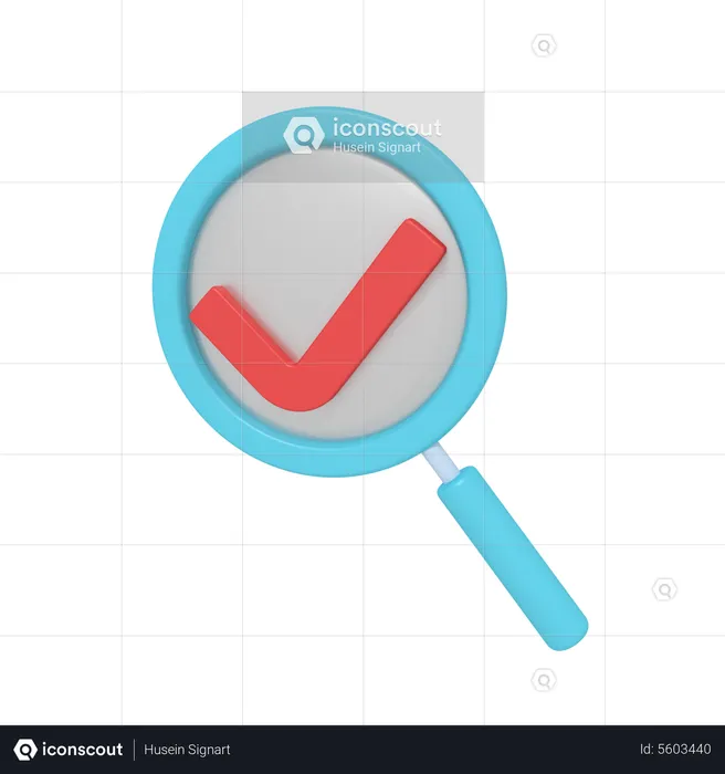 Successful Search  3D Icon