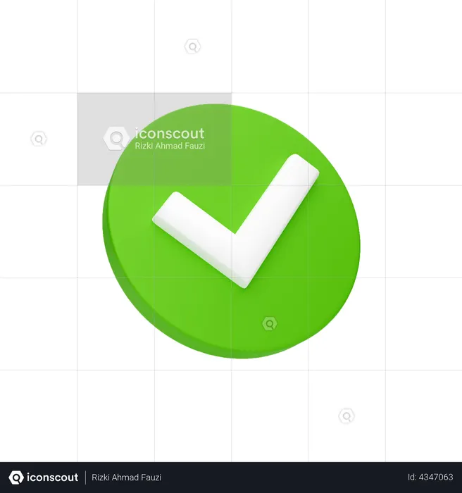 Successfully Done  3D Icon