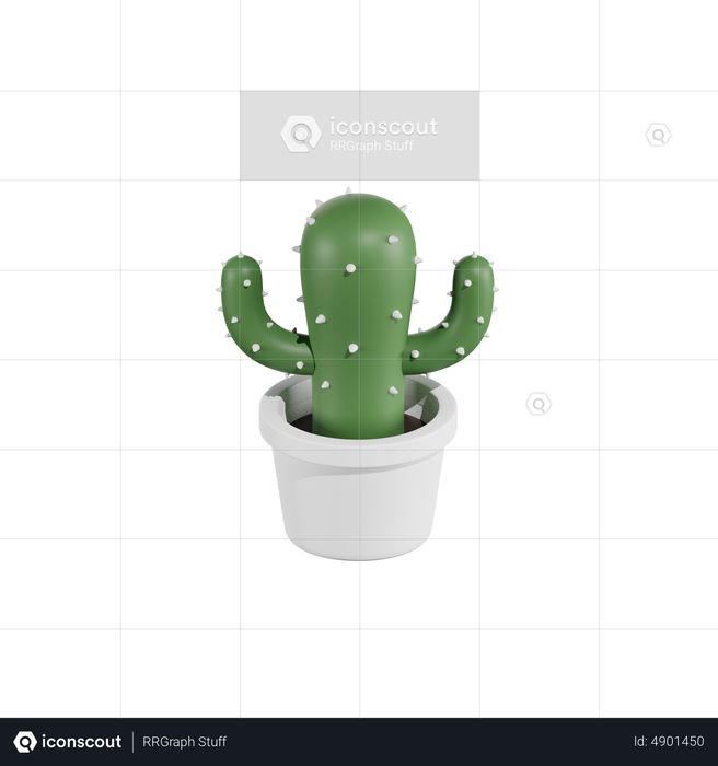 Succulent Plant 3D Icon