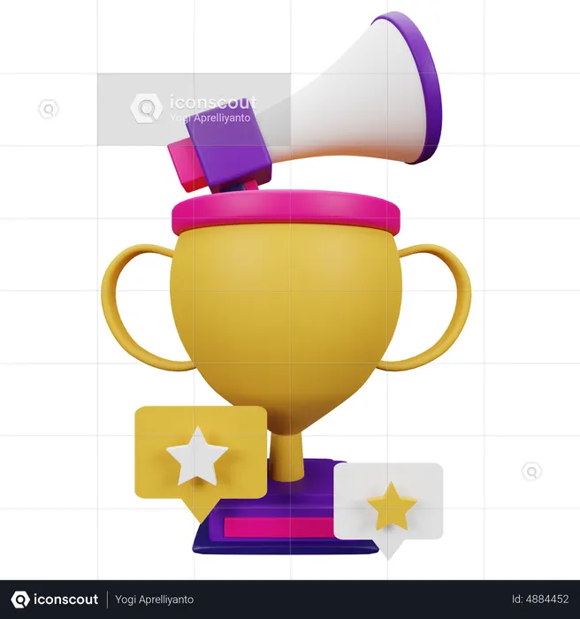 Sucesso de marketing  3D Icon