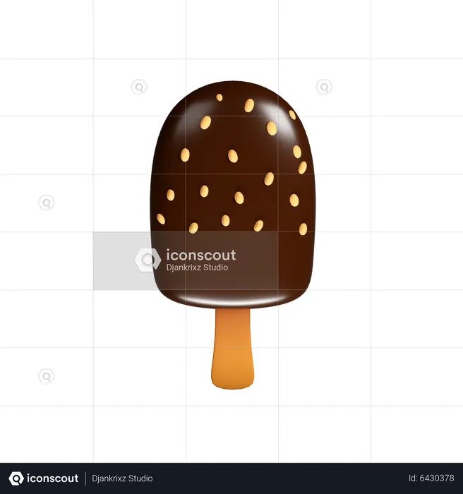 Croquer de la glace  3D Icon