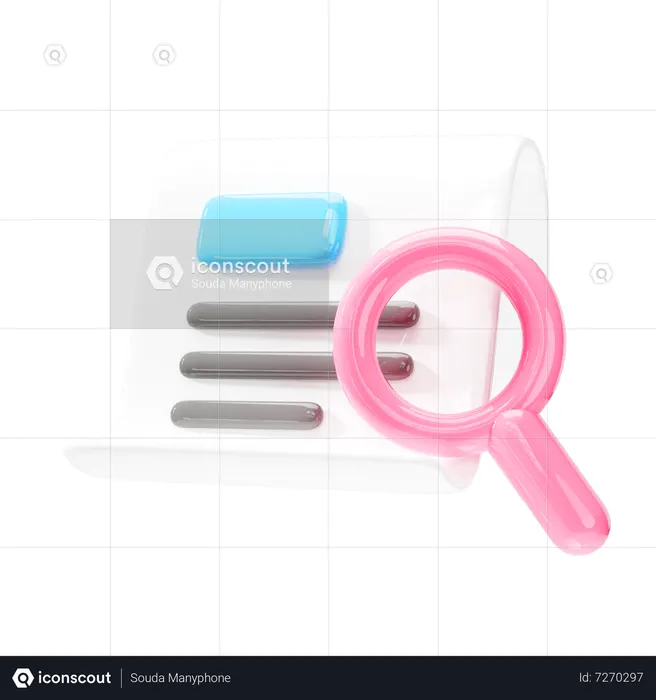 Dokument suchen  3D Icon