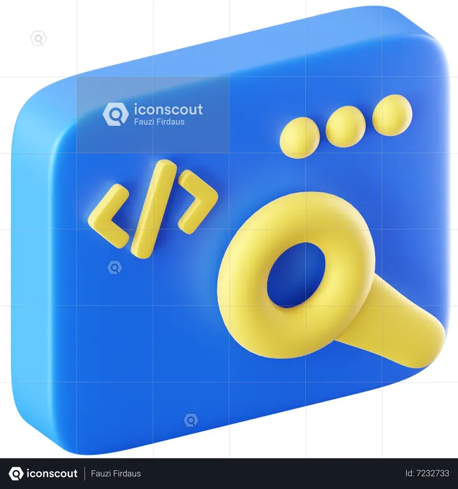 Suche  3D Icon