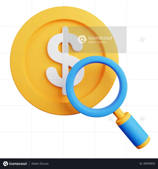 Suche Geld  3D Icon
