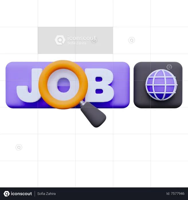 Jobsuche  3D Icon