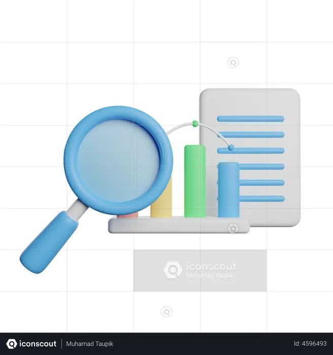 Suchmaschinenoptimierungsanalyse  3D Illustration