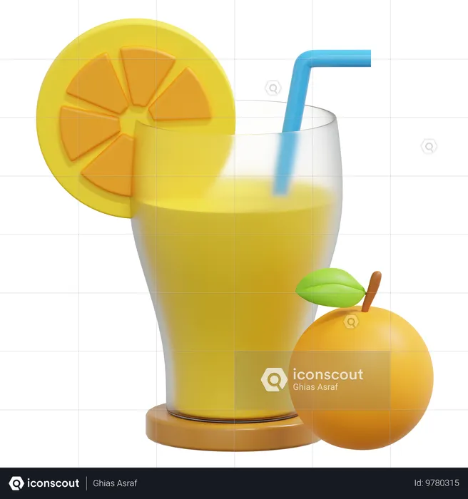 Bebida de suco  3D Icon