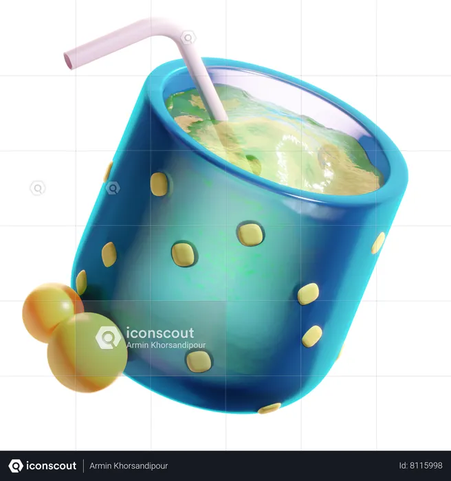 Suco de frutas  3D Icon