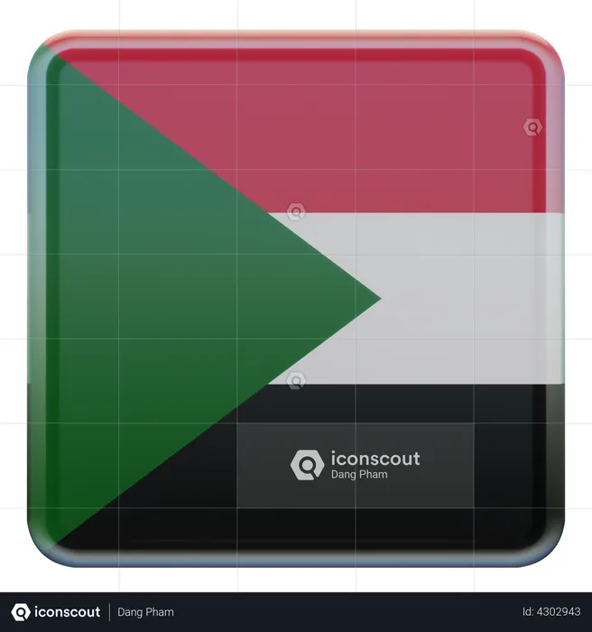 Sudan Flag Flag 3D Flag