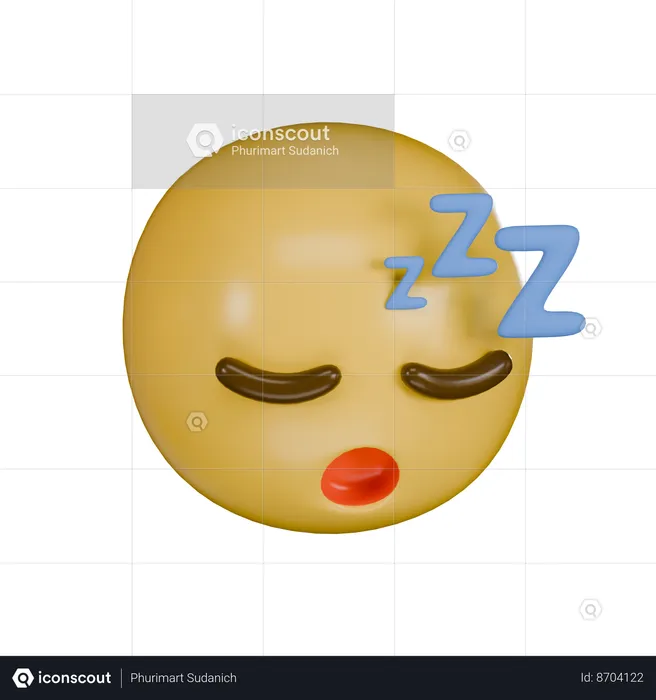 Sueño profundo Emoji 3D Icon