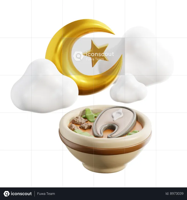 Suhoor Time  3D Icon