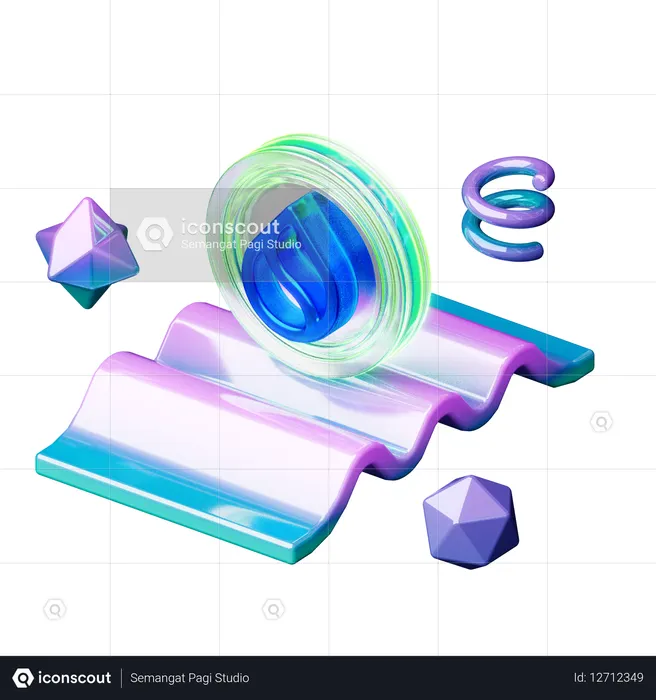 ~에  3D Icon