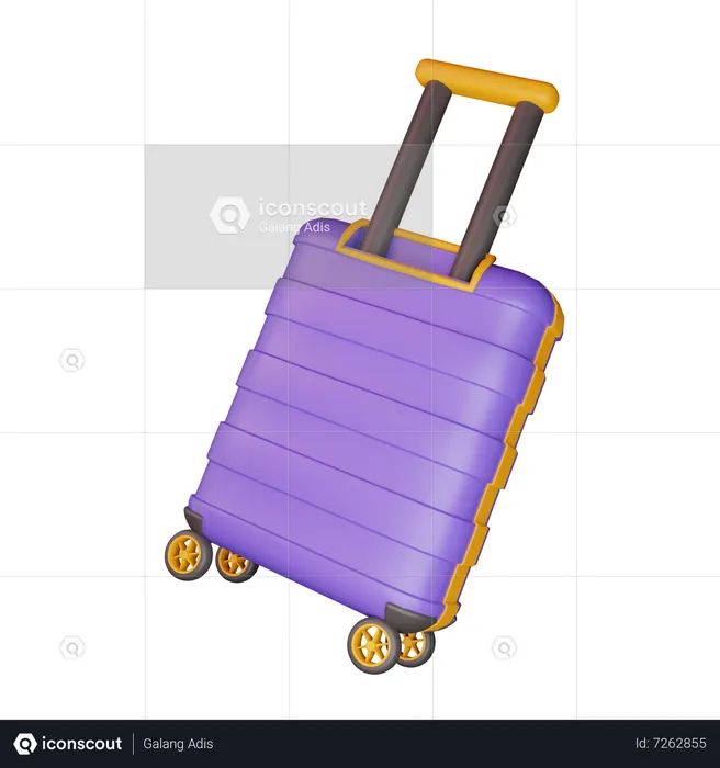 Suit Case  3D Icon