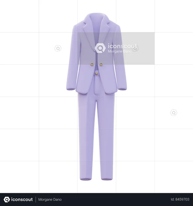 Suit pants Women  3D Icon