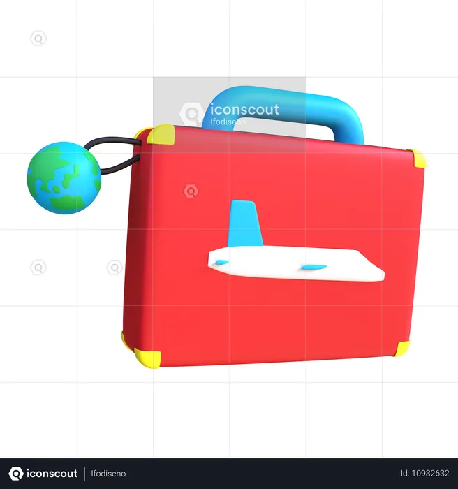 Suitcase  3D Icon