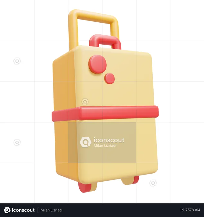 Suitcase  3D Icon