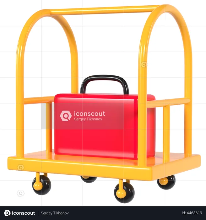 Suitcase Carrier  3D Icon