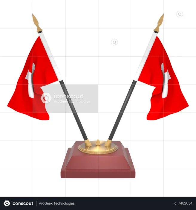 Suiza Flag 3D Icon