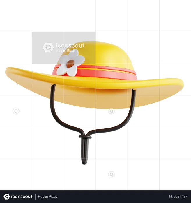 Summer Hat  3D Icon