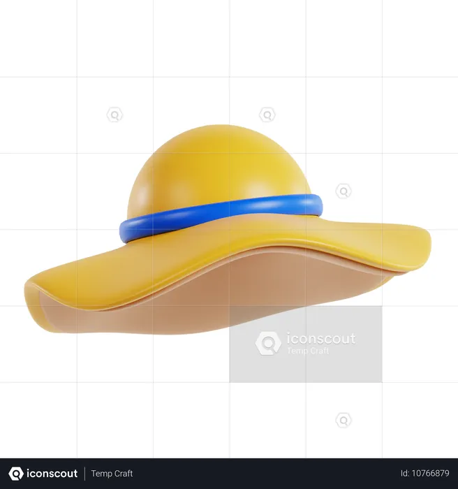 Summer Hat  3D Icon