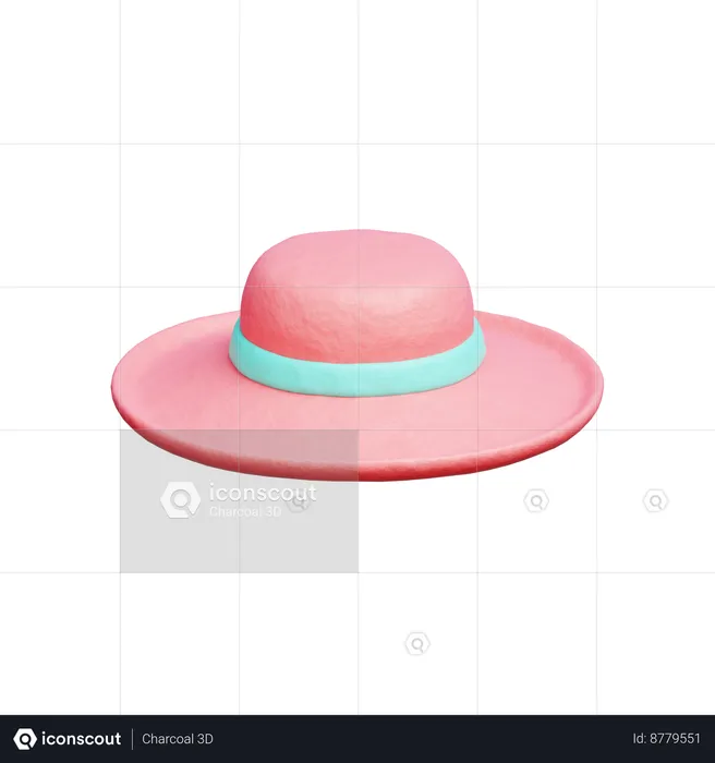 Summer Hat  3D Icon