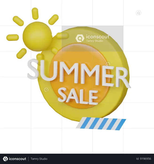 Summer Sale  3D Icon