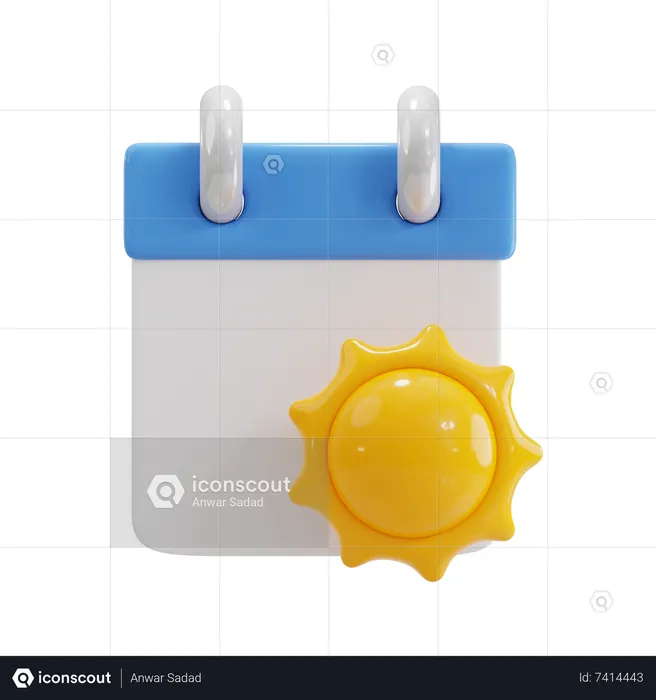 Summer Time  3D Icon